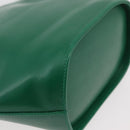 Salvatore Ferragamo Shoulder Bag Leather Green Gold Auth 167004A-15