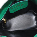 Salvatore Ferragamo Shoulder Bag Leather Green Gold Auth 167004A-10