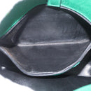 Salvatore Ferragamo Shoulder Bag Leather Green Gold Auth 167004A-21