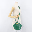 Salvatore Ferragamo Shoulder Bag Leather Green Gold Auth 167004A-22