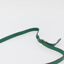 Salvatore Ferragamo Shoulder Bag Leather Green Gold Auth 167004A-8