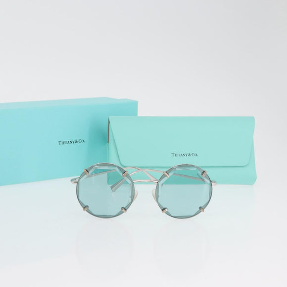 TIFFANY&Co. Sunglasses metal Blue Auth 167005SM
