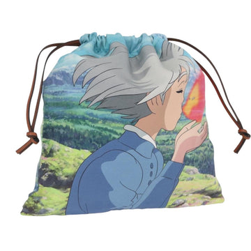 LOEWE × Studio Ghibli Howl's Moving Castle Pouch Canvas Light Blue Auth 167006M