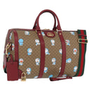 GUCCI Micro GG Supreme GUCCI × Doraemon Bag PVC 2way Beige 647815 Auth 167008SM-1