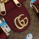 GUCCI Micro GG Supreme GUCCI × Doraemon Bag PVC 2way Beige 647815 Auth 167008SM-20
