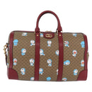 GUCCI Micro GG Supreme GUCCI × Doraemon Bag PVC 2way Beige 647815 Auth 167008SM-13