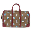 GUCCI Micro GG Supreme GUCCI × Doraemon Bag PVC 2way Beige 647815 Auth 167008SM-2