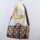 GUCCI Micro GG Supreme GUCCI × Doraemon Bag PVC 2way Beige 647815 Auth 167008SM-35