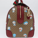 GUCCI Micro GG Supreme GUCCI × Doraemon Bag PVC 2way Beige 647815 Auth 167008SM-3