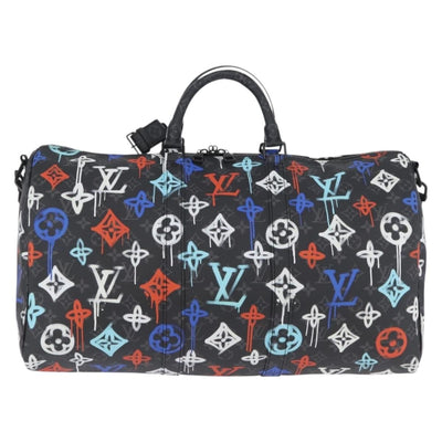 LOUIS VUITTON Monogram Eclipse Keepall Bandouliere 50 Bag M21384 Auth 167009SM - 0