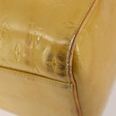 LOUIS VUITTON Monogram Vernis Mercer Boston Bag Beige M91000 LV Auth 167011A-15