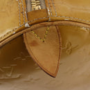 LOUIS VUITTON Monogram Vernis Mercer Boston Bag Beige M91000 LV Auth 167011A-18