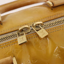 LOUIS VUITTON Monogram Vernis Mercer Boston Bag Beige M91000 LV Auth 167011A-19
