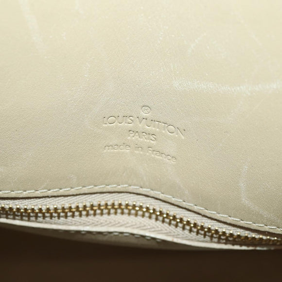 LOUIS VUITTON Monogram Vernis Mercer Boston Bag Beige M91000 LV Auth 167011A