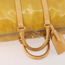 LOUIS VUITTON Monogram Vernis Mercer Boston Bag Beige M91000 LV Auth 167011A-7