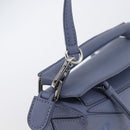 LOEWE Ghibli Mini Puzzle Bag Studio Ghibli Calcifer Leather Blue Auth 167017SM-19