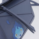 LOEWE Ghibli Mini Puzzle Bag Studio Ghibli Calcifer Leather Blue Auth 167017SM-20