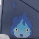 LOEWE Ghibli Mini Puzzle Bag Studio Ghibli Calcifer Leather Blue Auth 167017SM-21