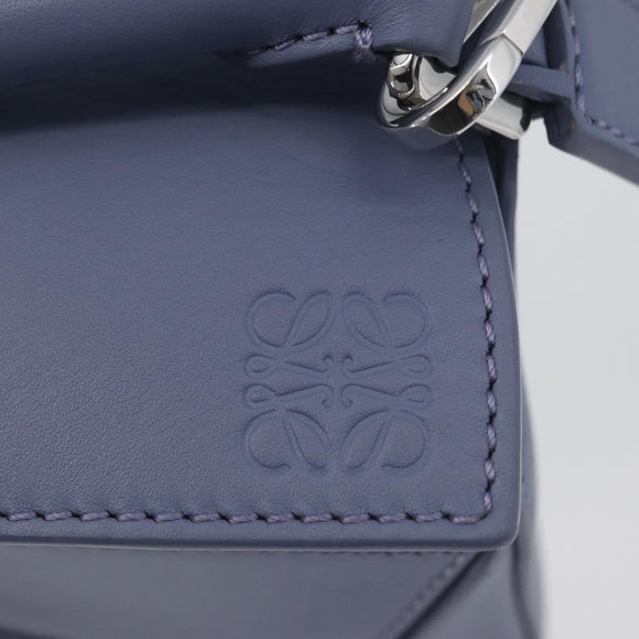 LOEWE Ghibli Mini Puzzle Bag Studio Ghibli Calcifer Leather Blue Auth 167017SM