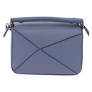 LOEWE Ghibli Mini Puzzle Bag Studio Ghibli Calcifer Leather Blue Auth 167017SM-2