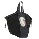 LOEWE × Ghibli Hammock No Face Spirited Away Bag Suede Black Auth 167018SM-1