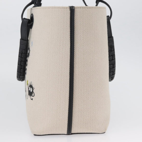 LOEWE × Studio Ghibli Susuwatari Spirited Away Bag Canvas Cream Auth 167021SM