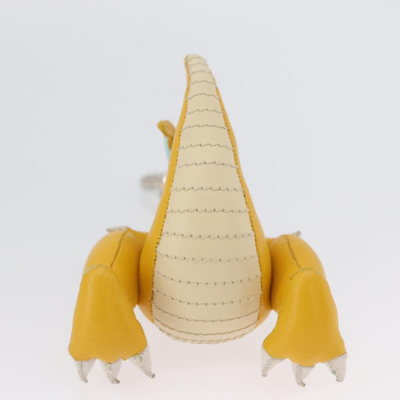 FENDI FENDI x FRGMT x POKÉMON Pokémon Charm Leather Yellow Auth 167029SM