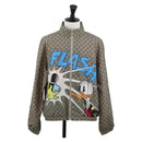 GUCCI GG Supreme Donald Duck Blouson PVC Beige Auth 167030SM-1
