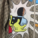 GUCCI GG Supreme Donald Duck Blouson PVC Beige Auth 167030SM-5