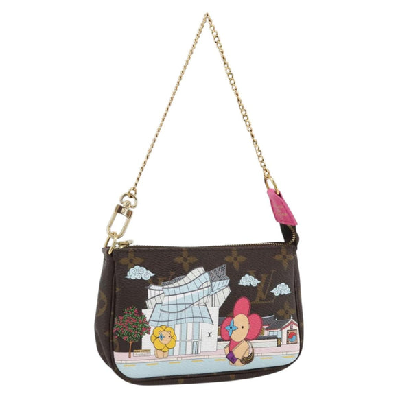 LOUIS VUITTON Monogram Vivienne Mini Pochette Accessoires M81633 Auth 167031SM