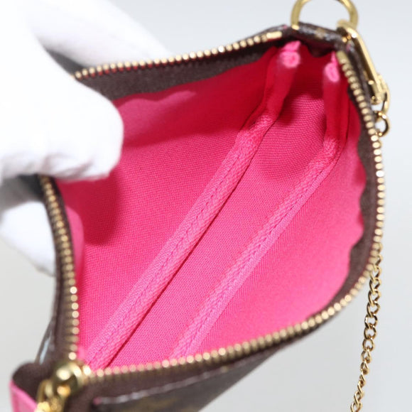 LOUIS VUITTON Monogram Vivienne Mini Pochette Accessoires M81633 Auth 167031SM
