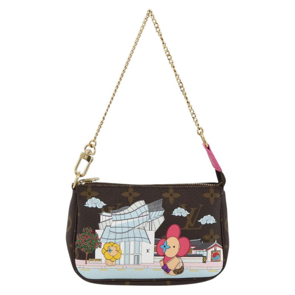 LOUIS VUITTON Monogram Vivienne Mini Pochette Accessoires M81633 Auth 167031SM