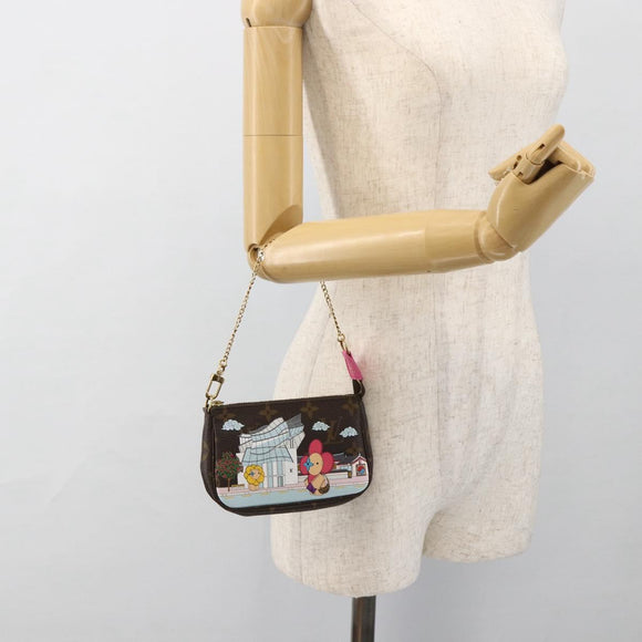 LOUIS VUITTON Monogram Vivienne Mini Pochette Accessoires M81633 Auth 167031SM