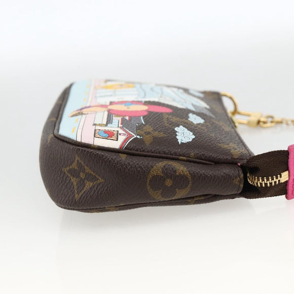 LOUIS VUITTON Monogram Vivienne Mini Pochette Accessoires M81633 Auth 167031SM