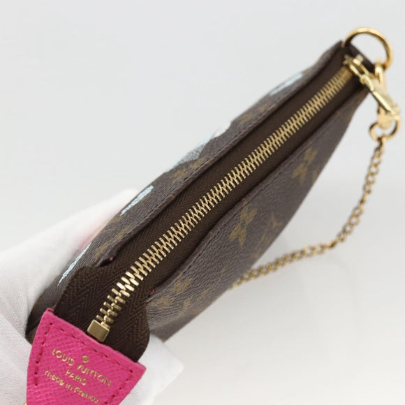 LOUIS VUITTON Monogram Vivienne Mini Pochette Accessoires M81633 Auth 167031SM