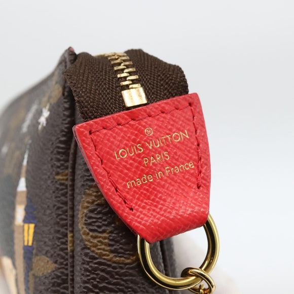 LOUIS VUITTON Monogram Vivienne Mini Pochette Accessoires M80863 Auth 167032SM
