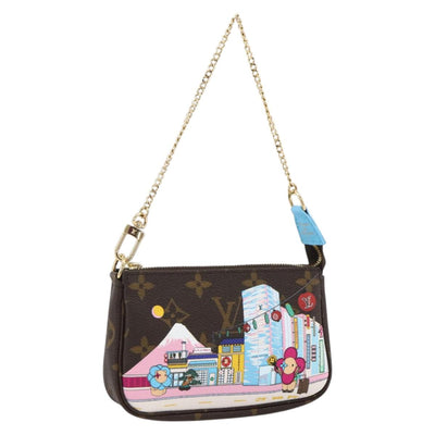 LOUIS VUITTON Monogram Vivienne Mini Pochette Accessoires M81637 Auth 167033SM