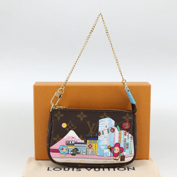 LOUIS VUITTON Monogram Vivienne Mini Pochette Accessoires M81637 Auth 167033SM