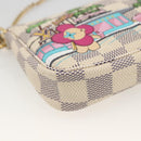 LOUIS VUITTON Azur Vivienne Mini Pochette Accessoires N60487 LV Auth 167035SM-11