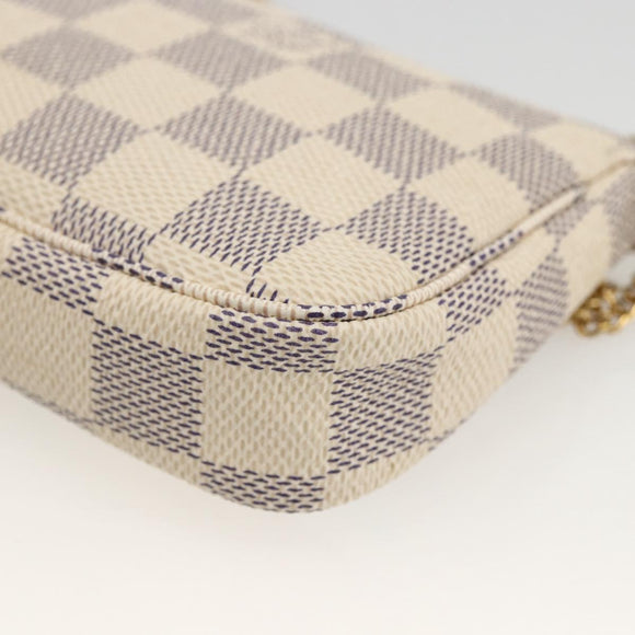 LOUIS VUITTON Azur Vivienne Mini Pochette Accessoires N60487 LV Auth 167035SM
