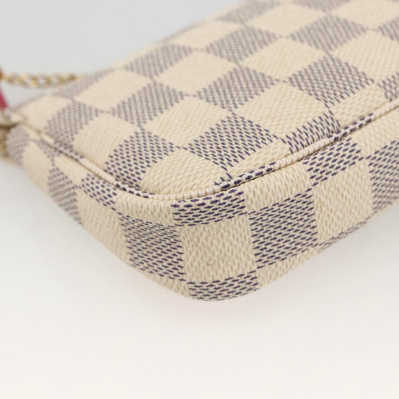 LOUIS VUITTON Azur Vivienne Mini Pochette Accessoires N60487 LV Auth 167035SM