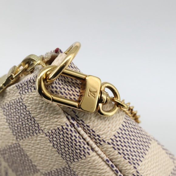 LOUIS VUITTON Azur Vivienne Mini Pochette Accessoires N60487 LV Auth 167035SM