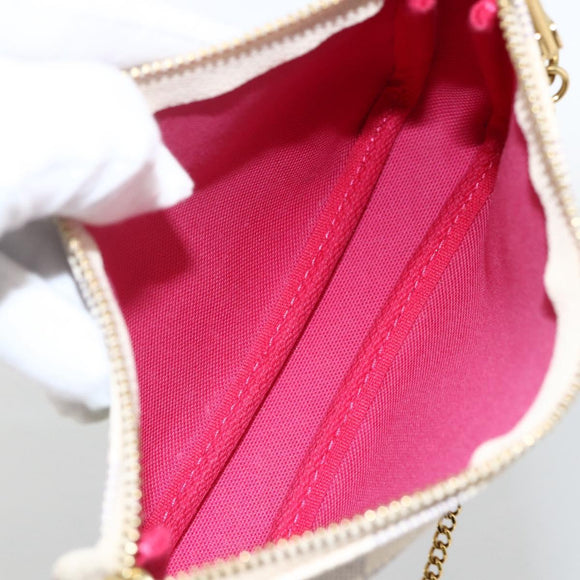 LOUIS VUITTON Azur Vivienne Mini Pochette Accessoires N60487 LV Auth 167035SM