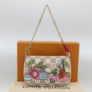 LOUIS VUITTON Azur Vivienne Mini Pochette Accessoires N60487 LV Auth 167035SM-23
