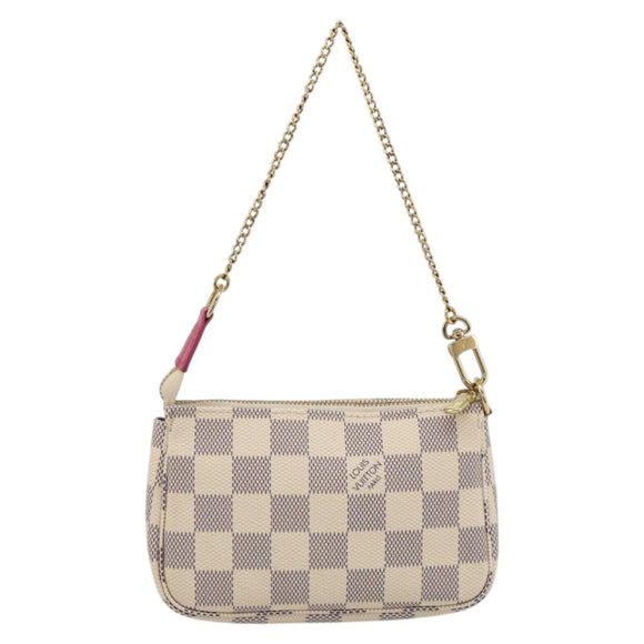 LOUIS VUITTON Azur Vivienne Mini Pochette Accessoires N60487 LV Auth 167035SM