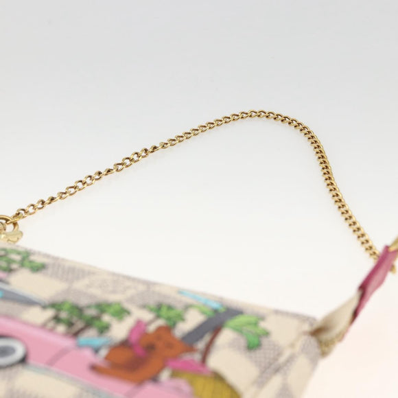 LOUIS VUITTON Azur Vivienne Mini Pochette Accessoires N60487 LV Auth 167035SM