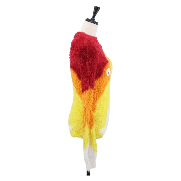 LOEWE × Ghibli Calcifer Sweater Howl's Moving Castle Polyamide Red Auth 167038SM