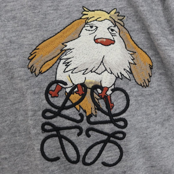 LOEWE × Studio Ghibli Howl's Moving Castle T Shirt Cotton Gray Auth 167040SAM