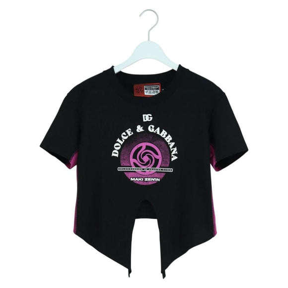 DOLCE&GABBANA D&G x Jujutsu Kaisen Cut And Sew T Shirt Cotton Black Auth 167057M