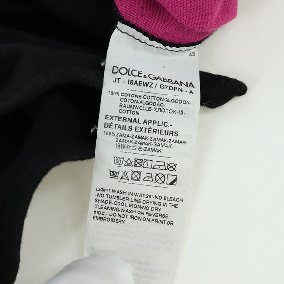 DOLCE&GABBANA D&G x Jujutsu Kaisen Cut And Sew T Shirt Cotton Black Auth 167057M